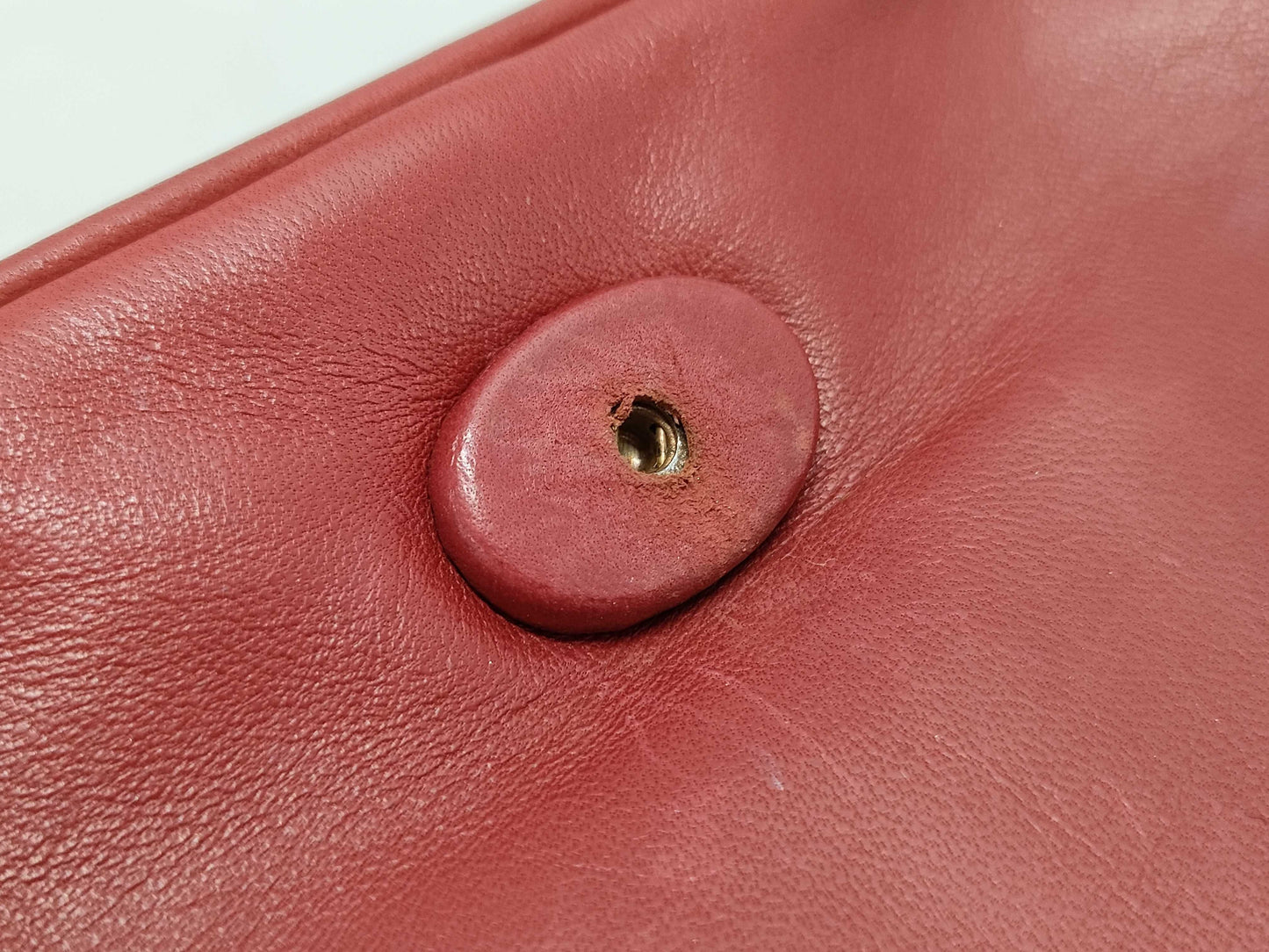 CHANEL Chanel Lambskin Chain Shoulder Bag, Red, with Seal, 665398, Shoulder Bag