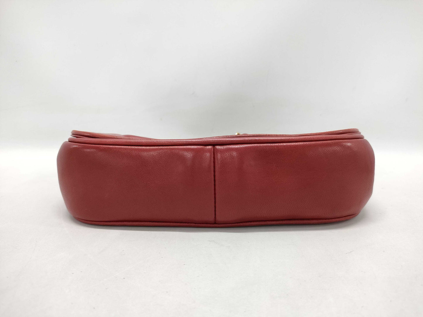 CHANEL Chanel Lambskin Chain Shoulder Bag, Red, with Seal, 665398, Shoulder Bag