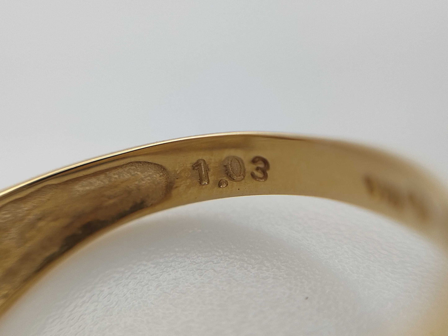 D1.03ct K18 3.9g Ring