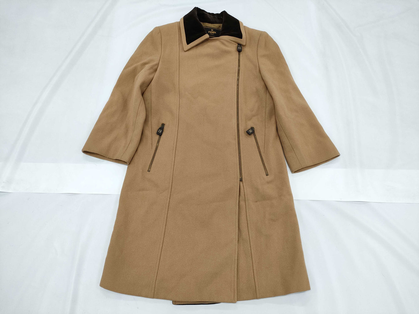 FENDI Brand Apparel Wool Coat Size 40 Tops Coat