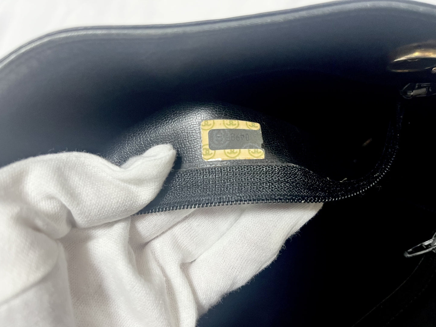 CHANEL Matelasse Shoulder Bag, Gold Hardware, Black, Seal #0 Series, Shoulder Bag