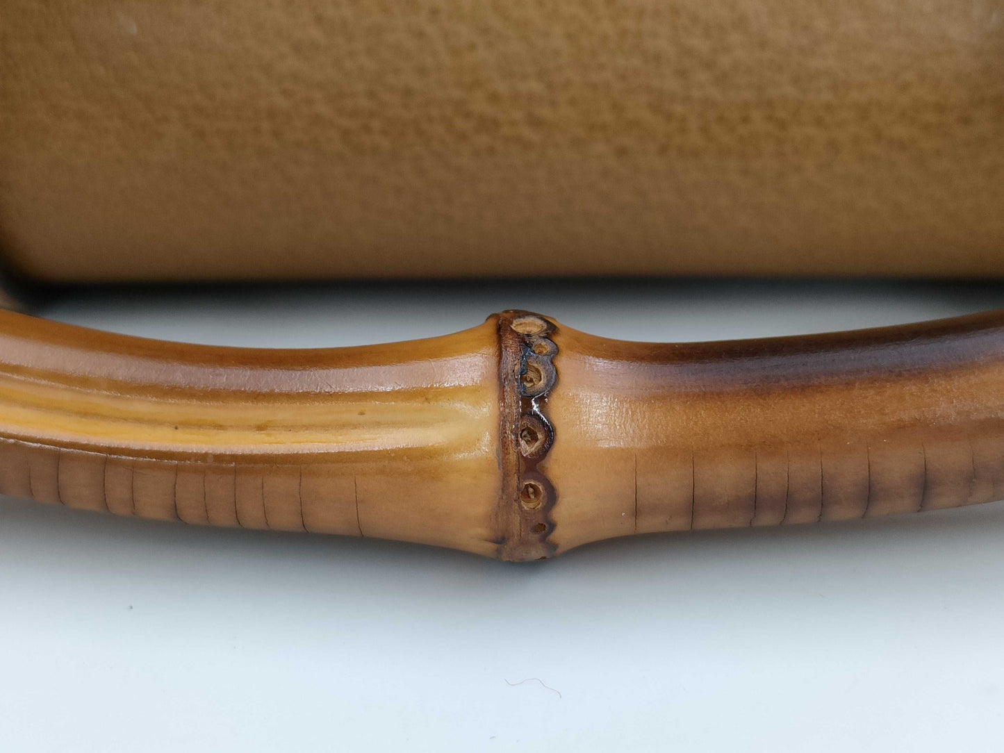 GUCCI GUCCI Bamboo Leather 2-Way Handbag Brown Bag