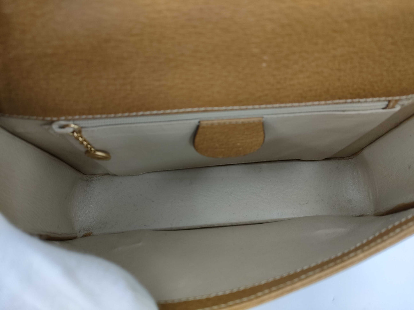 GUCCI GUCCI Bamboo Leather 2-Way Handbag Brown Bag
