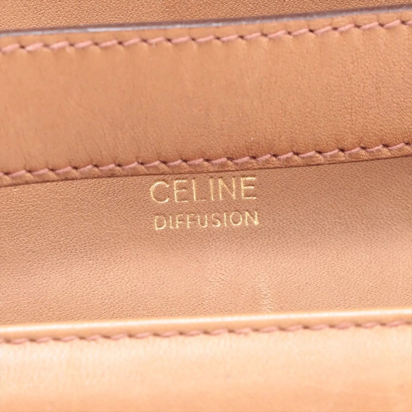 CELINE C Macadam Carriage Hardware PVC and Leather Shoulder Bag Brown