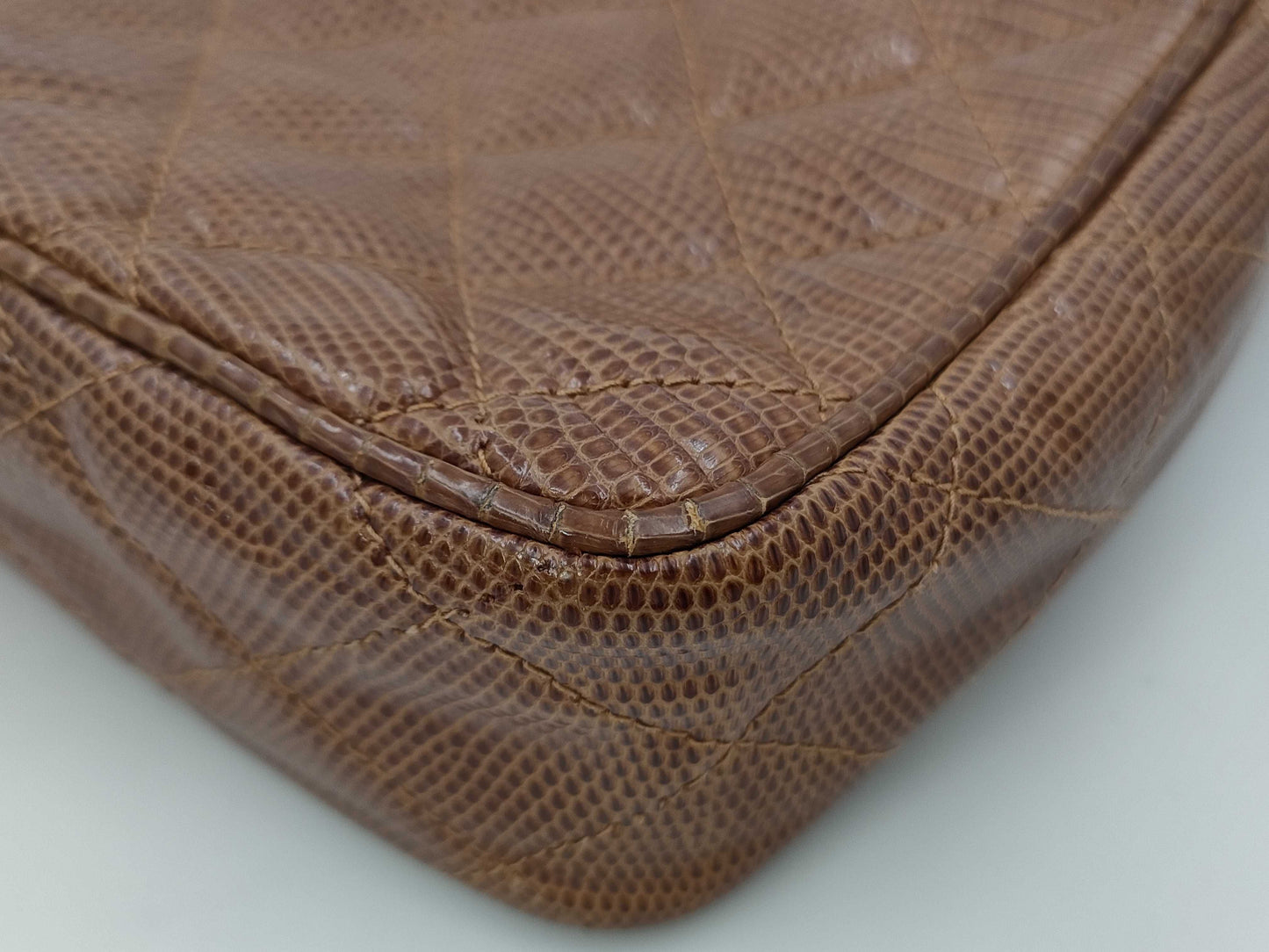 CHANEL Lizard Chain Shoulder Bag Shoulder Bag