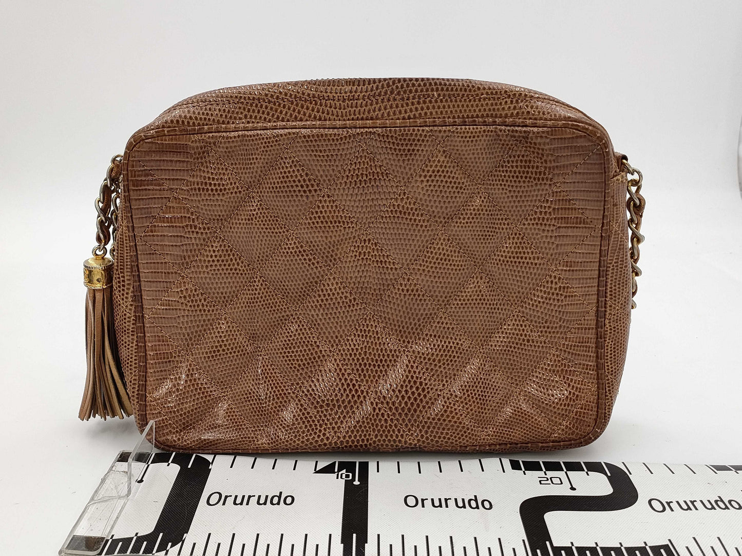 CHANEL Lizard Chain Shoulder Bag Shoulder Bag