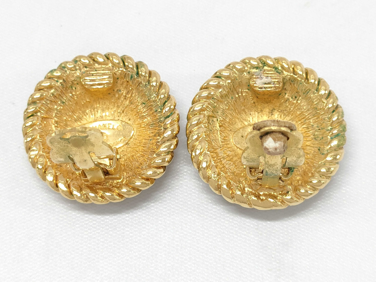 CHANEL Coco Mark Earrings Gold Earrings
