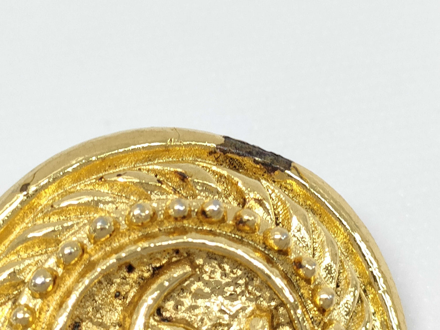 CHANEL Coco Mark Earrings with Inlay