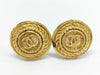 CHANEL Coco Mark Earrings with Inlay