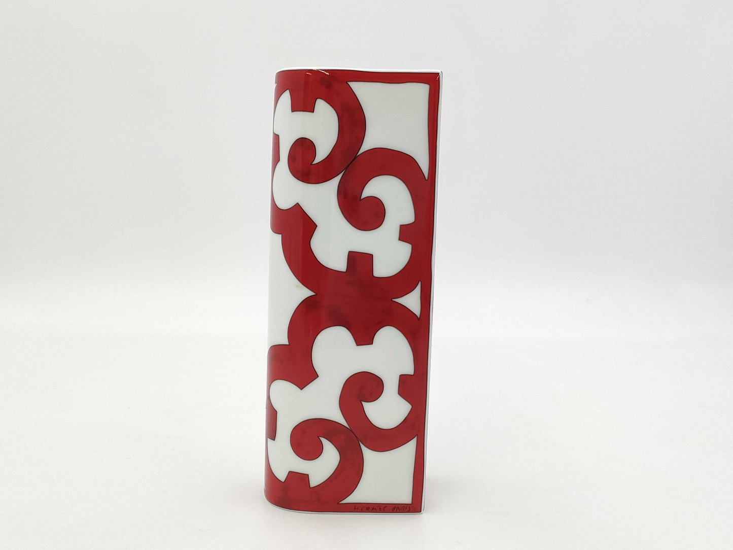 HERMES Hermès Gadalquivir Red Flower Vase Rouge 073156P Vase