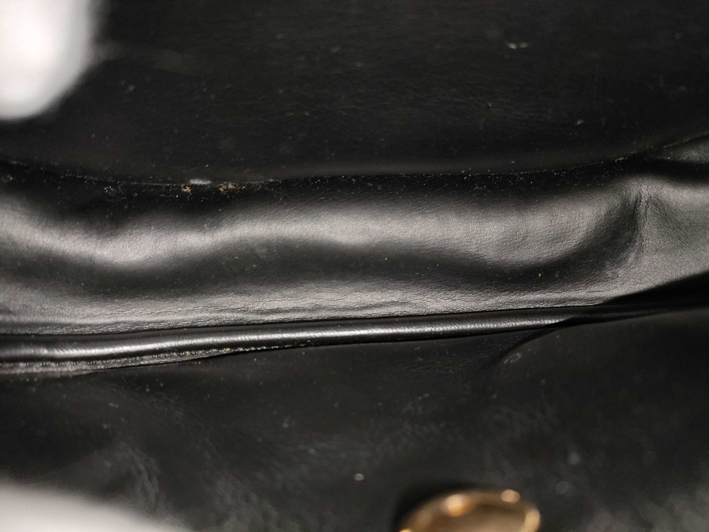 Dior Leather Shoulder Bag with Logo Hardware, Black