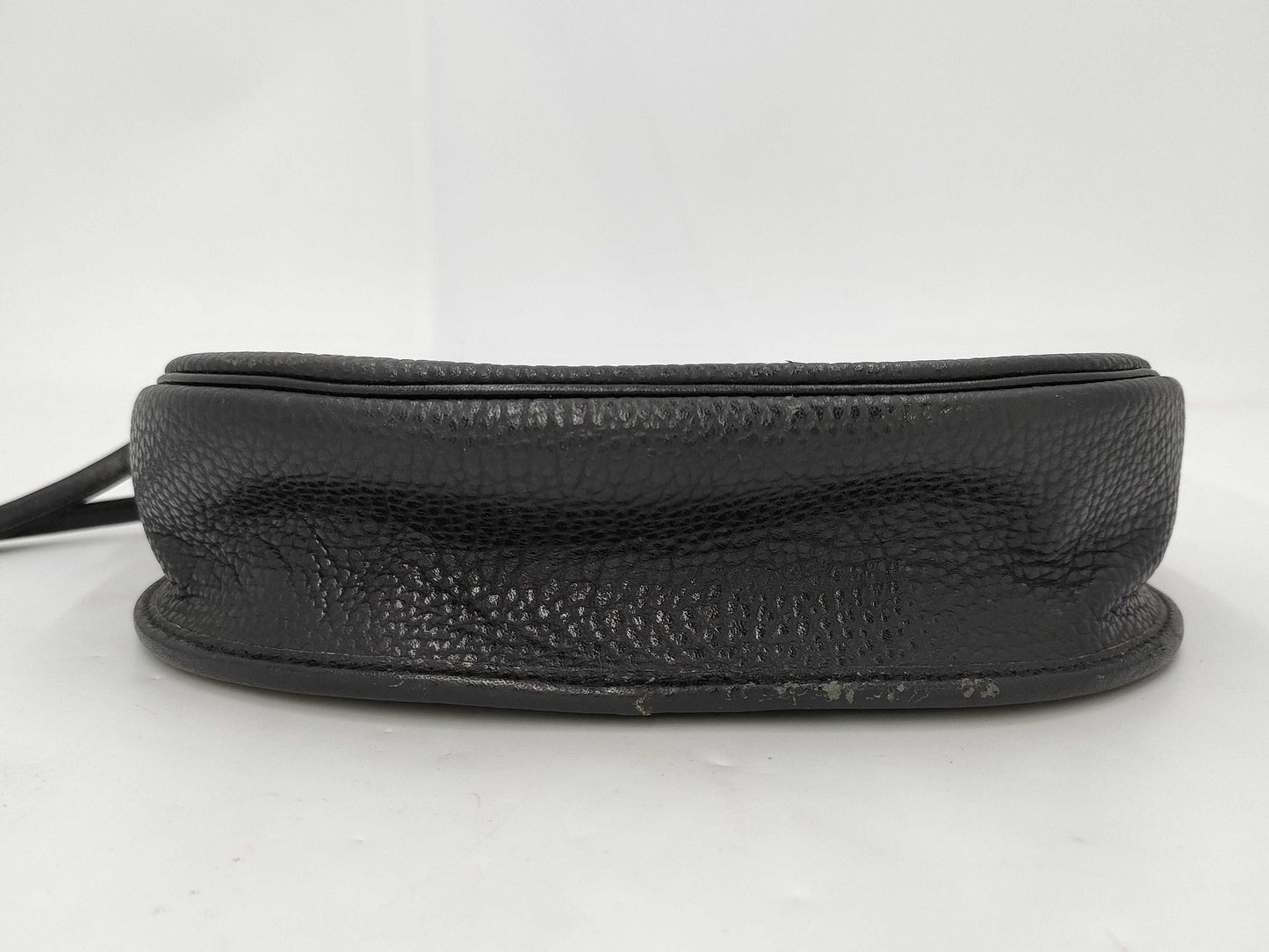 Dior Leather Shoulder Bag with Logo Hardware, Black