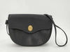 Dior Leather Shoulder Bag with Logo Hardware, Black