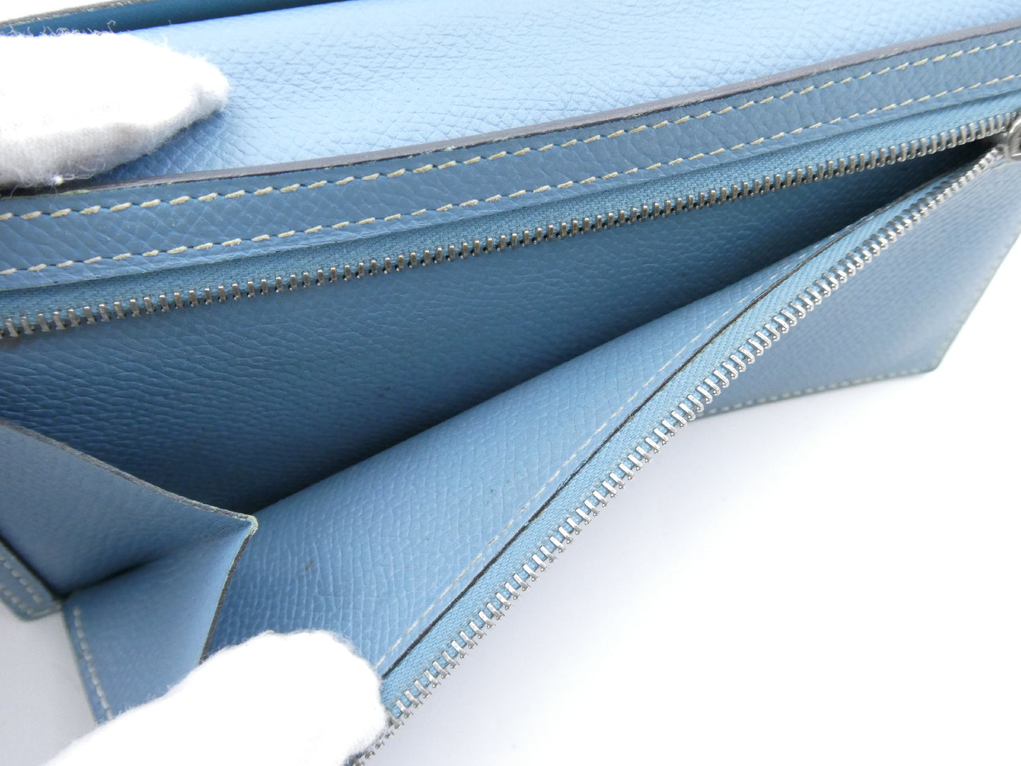 HERMES Bearn □I engraved wallet