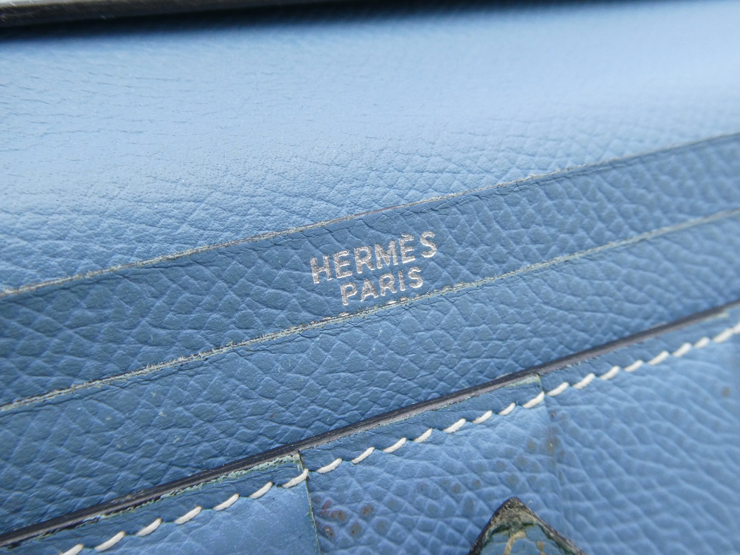 HERMES Bearn □I engraved wallet