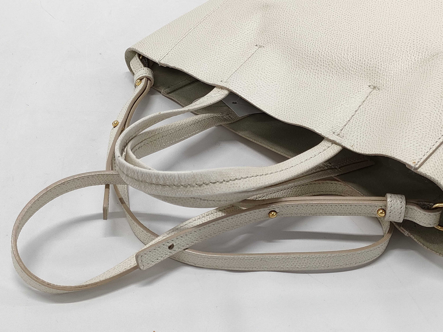 CELINE 2-way Shoulder Bag Vertical Cabas Leather Handbag