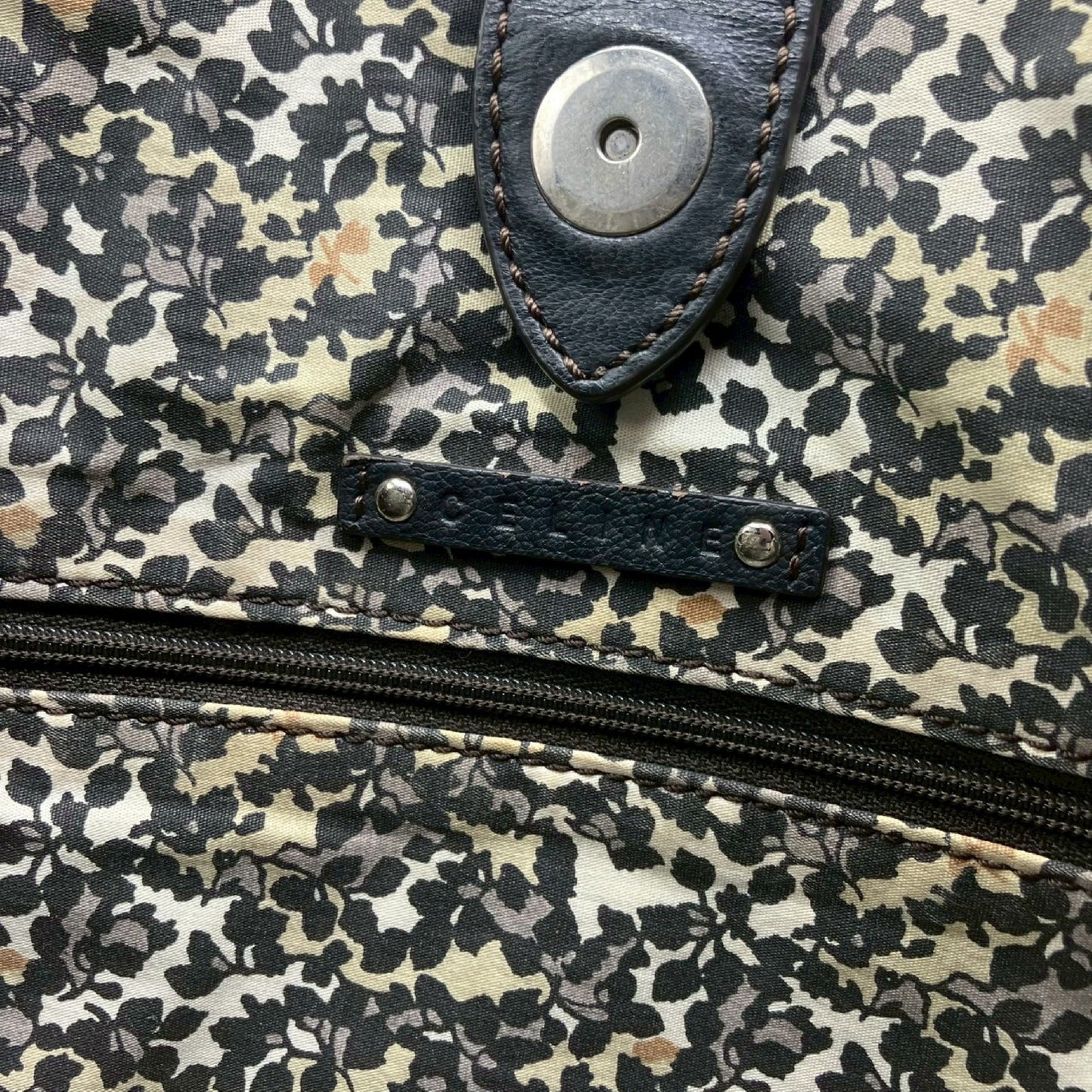 CELINE Paris Macadam Tote Bag Denim Tote Bag