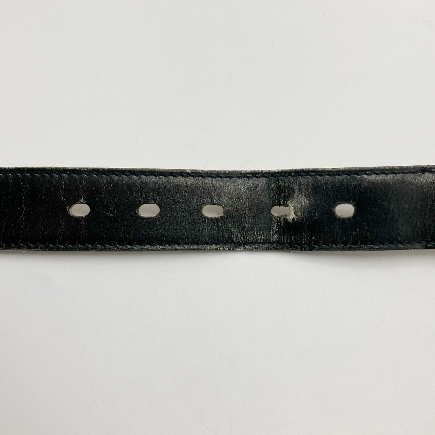 HERMES Leather Belt Engraved K Belt