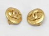 CHANEL CHANEL Coco Mark Round Gold Earrings