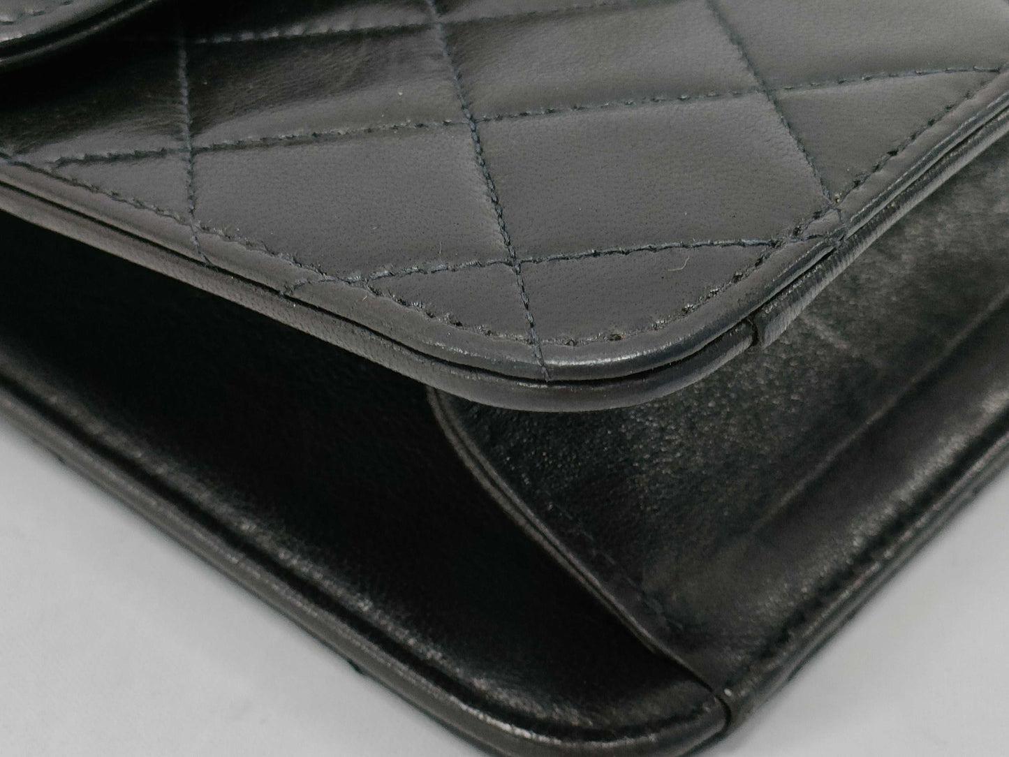 CHANEL Matelasse Push Lock Shoulder Bag with Card Seal