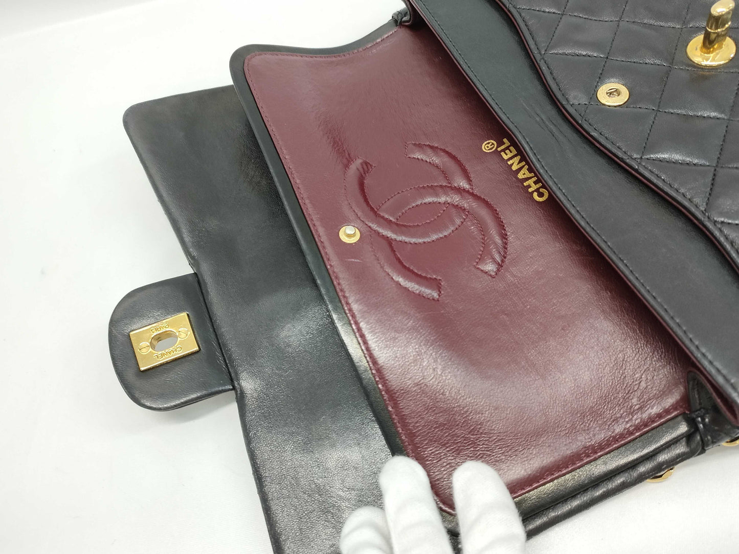 CHANEL Matelasse CHANEL Matelasse 25 Lambskin Double Flap Chain Shoulder Bag