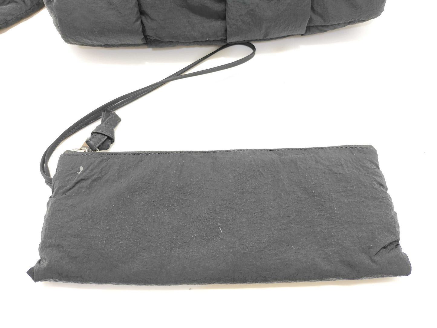 BOTTEGA VENETA Padded Cassette Shoulder Bag, Black Nylon