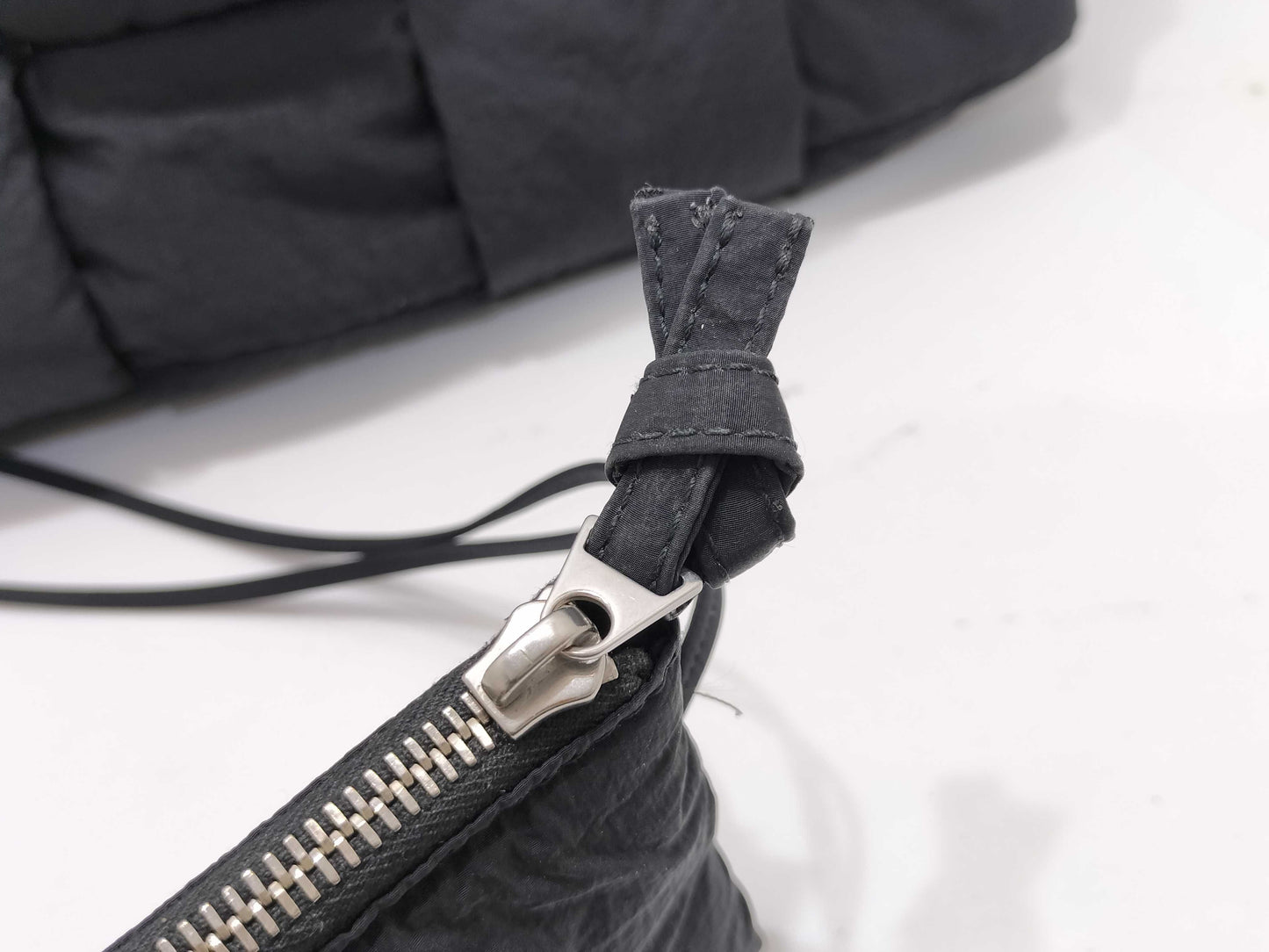 BOTTEGA VENETA Padded Cassette Shoulder Bag, Black Nylon