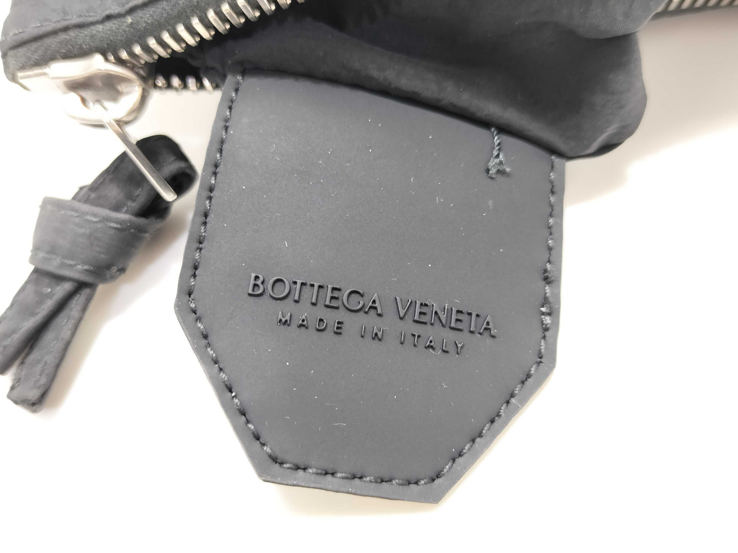 BOTTEGA VENETA Padded Cassette Shoulder Bag, Black Nylon