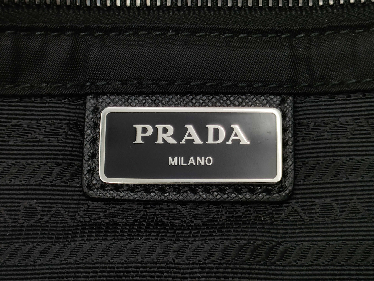 PRADA Prada Nylon and Leather Shoulder Messenger Bag