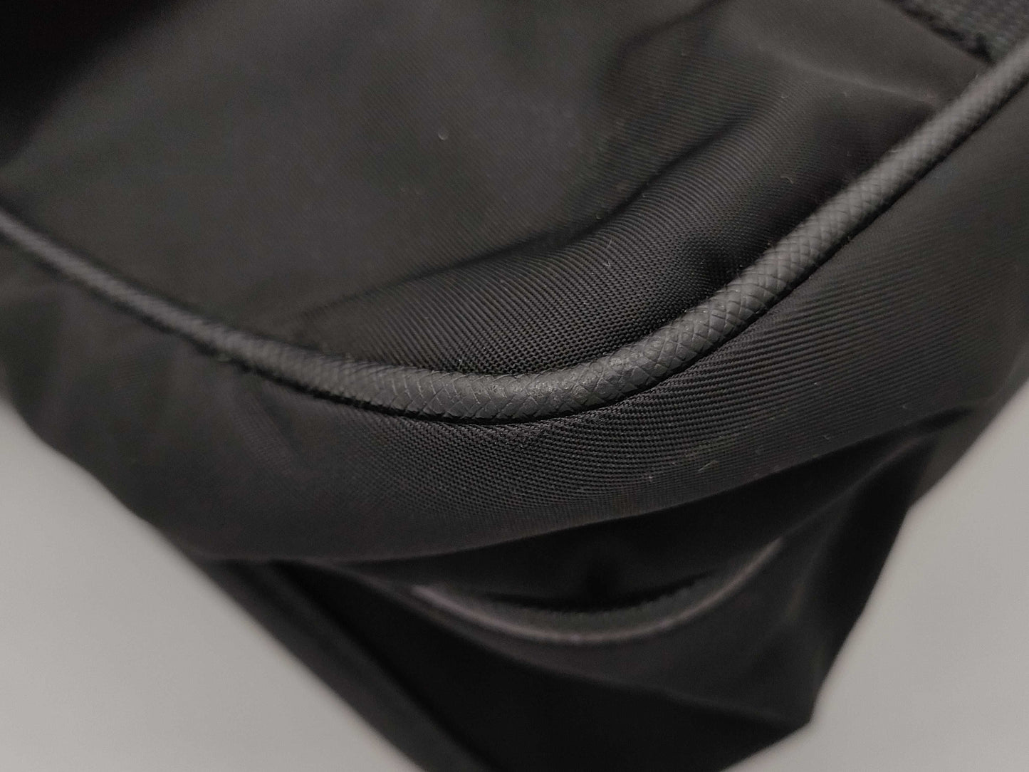 PRADA Prada Nylon and Leather Shoulder Messenger Bag
