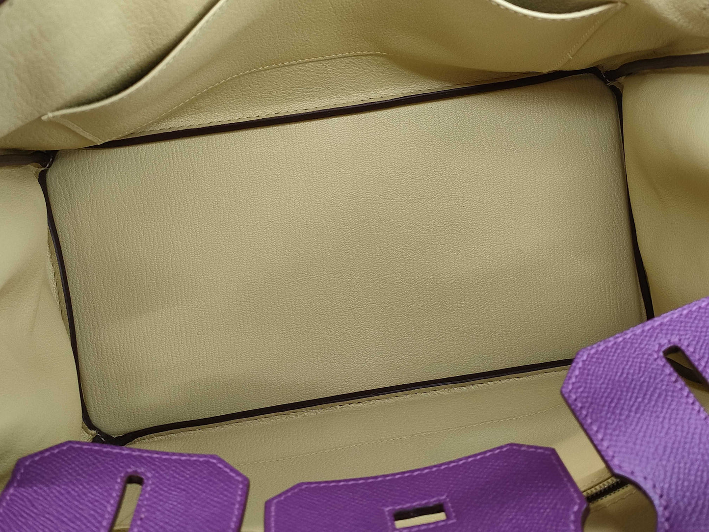 HERMES Birkin 30 Personal Order, Epsom Leather, Anemone, Jaune Poussin, Silver Hardware, T-Stamp, Handbag