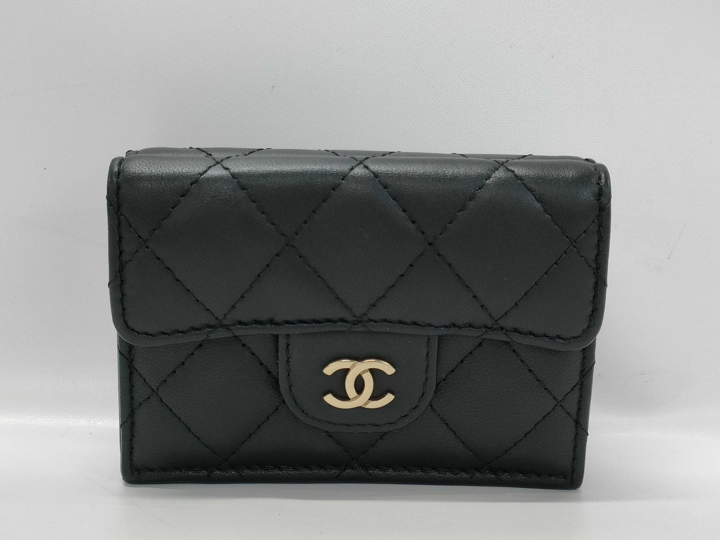 CHANEL Classic Small Flap Wallet, Matelasse Lambskin, Black, GD Hardware, AP0230 HXEP5C9E Wallet