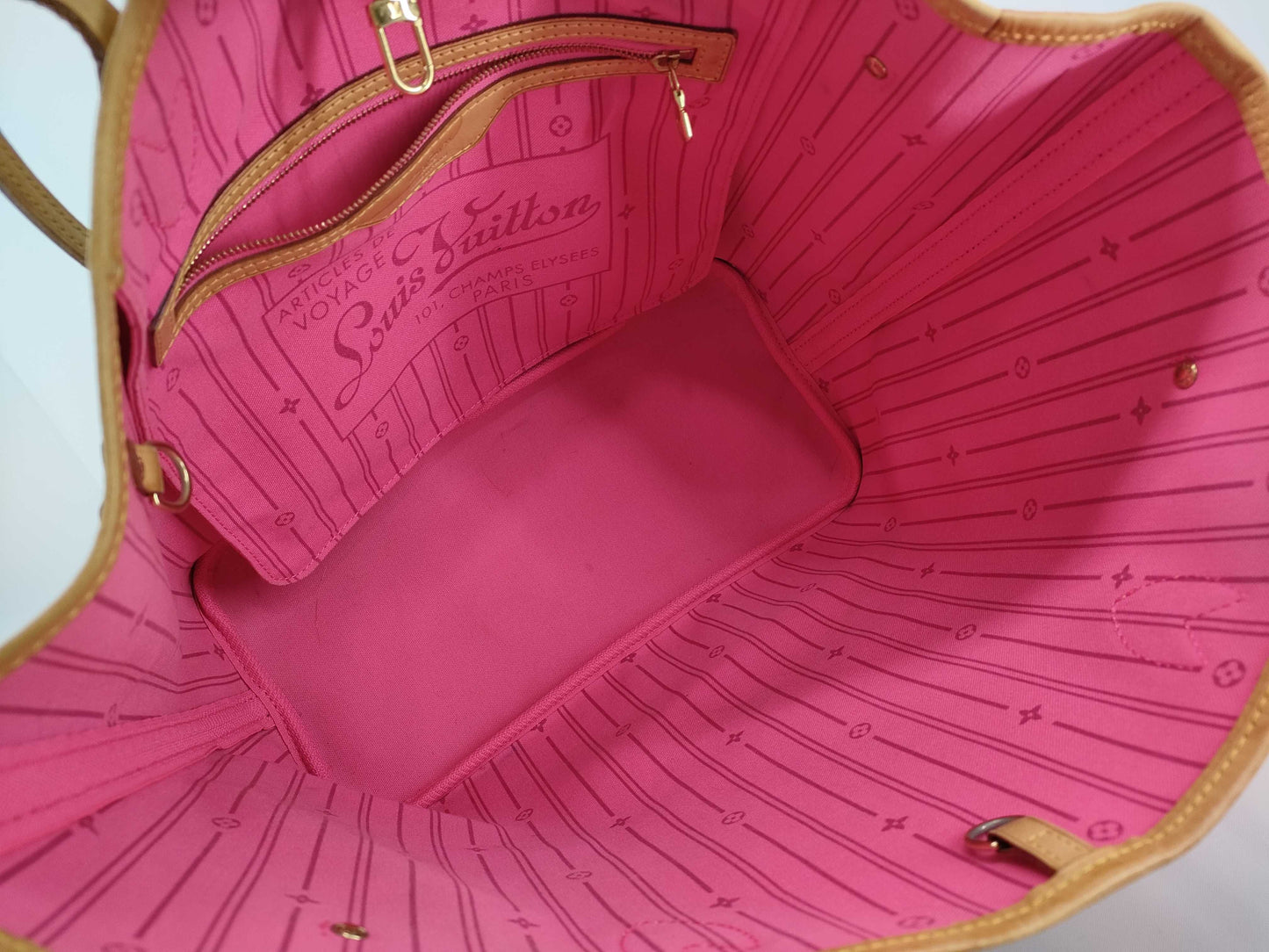 LOUIS VUITTON M48613 Monogram Stephen Sprouse Neverfull MM Monogram Rose M48613 Tote Bag
