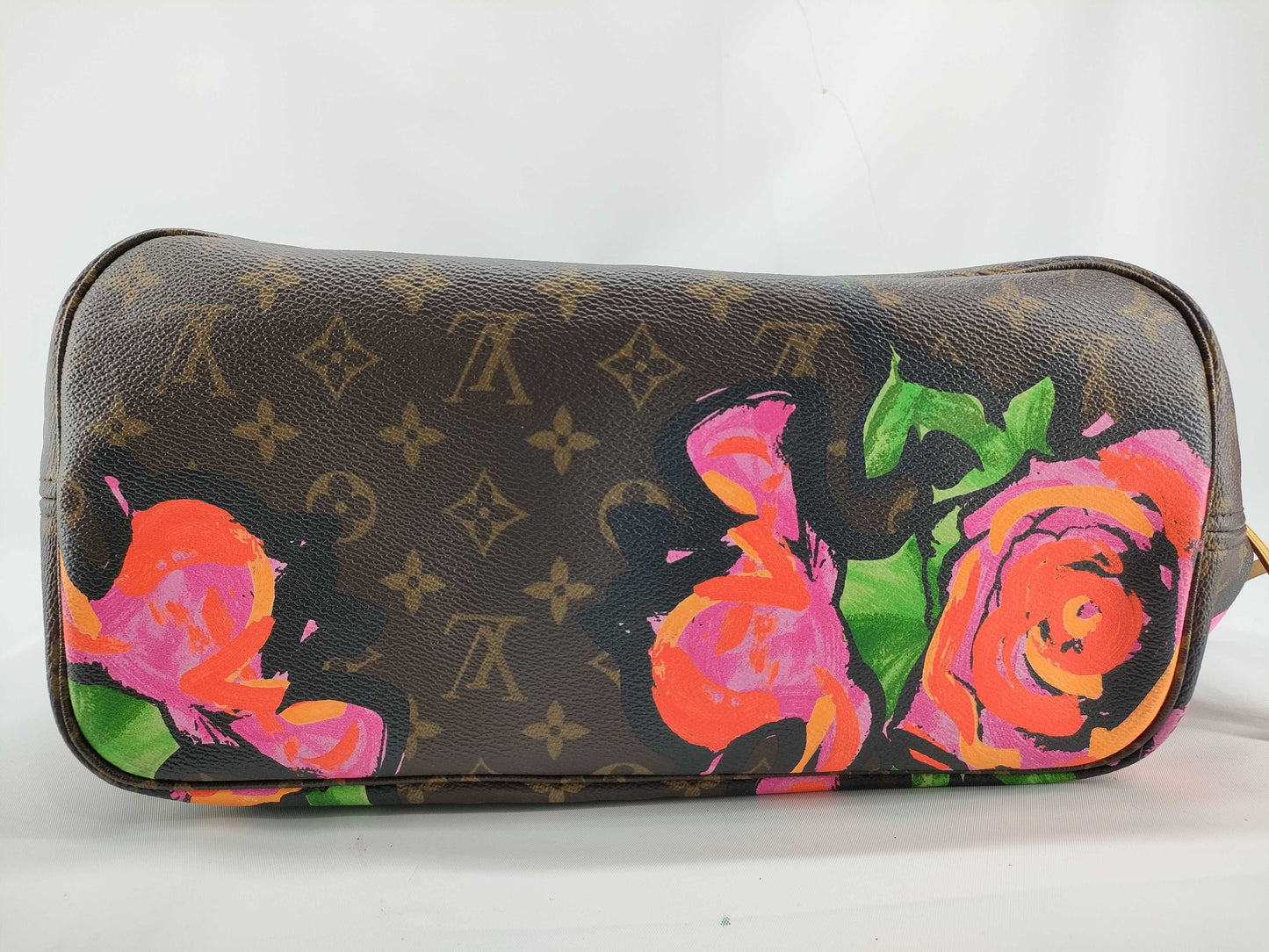 LOUIS VUITTON M48613 Monogram Stephen Sprouse Neverfull MM Monogram Rose M48613 Tote Bag