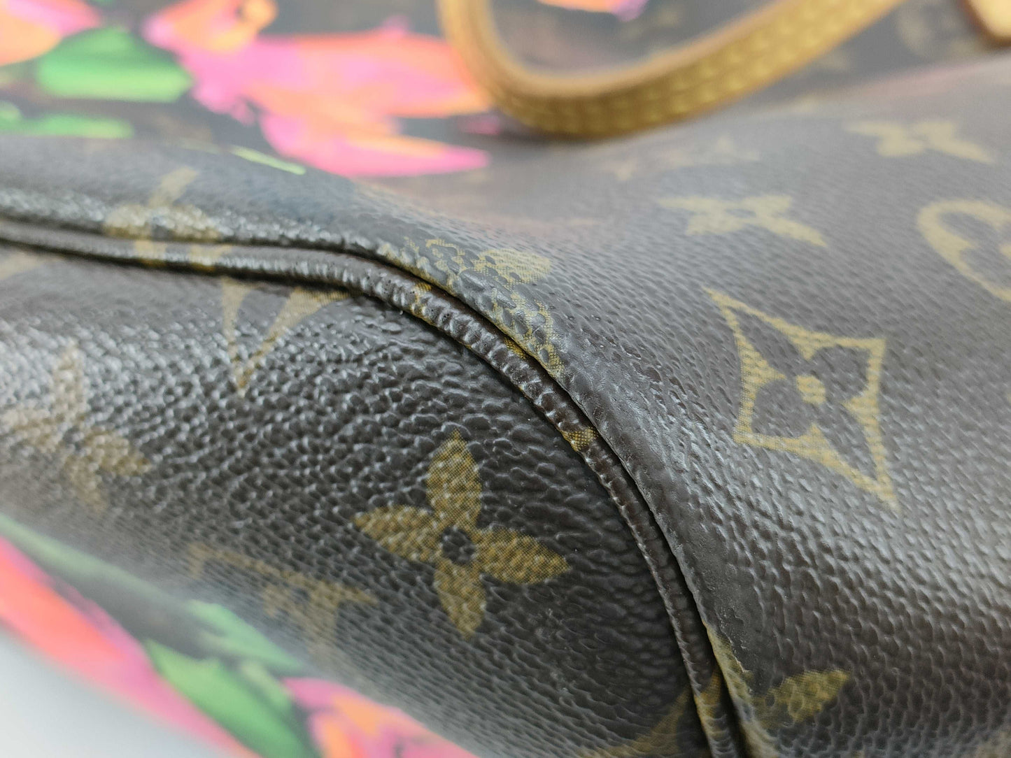 LOUIS VUITTON M48613 Monogram Stephen Sprouse Neverfull MM Monogram Rose M48613 Tote Bag