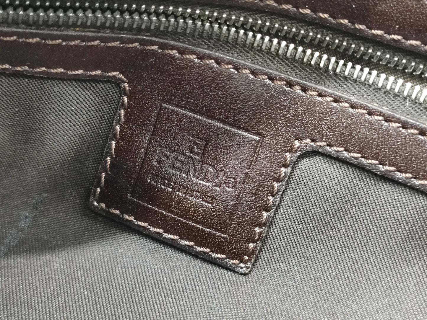 FENDI Zucca Pattern Shoulder Bag Mamma Bucket Zucca Canvas Brown Shoulder Bag
