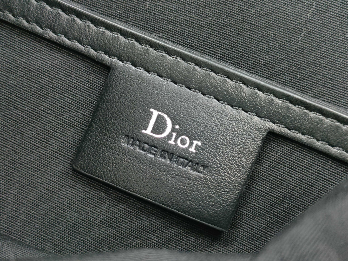 Dior Backpack in Black Calfskin with Silver Hardware