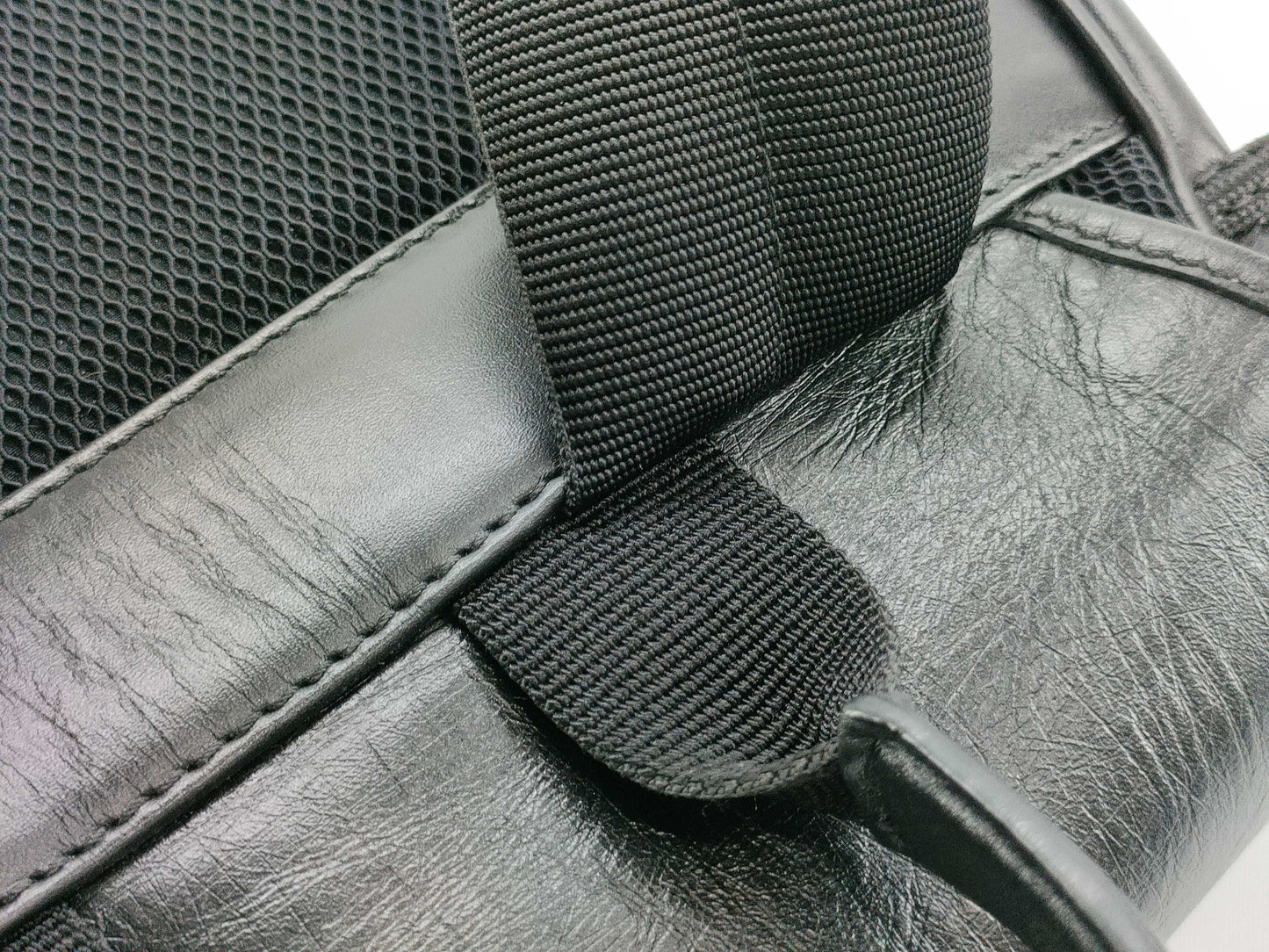 Dior Backpack in Black Calfskin with Silver Hardware