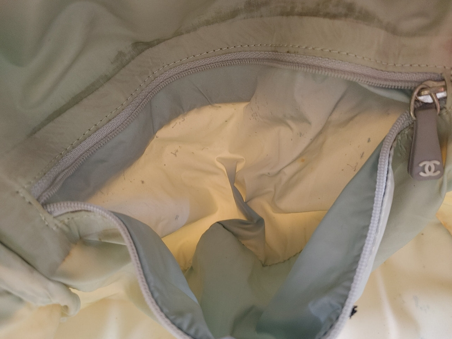 CHANEL Sport Line Backpack Nylon White Backpack