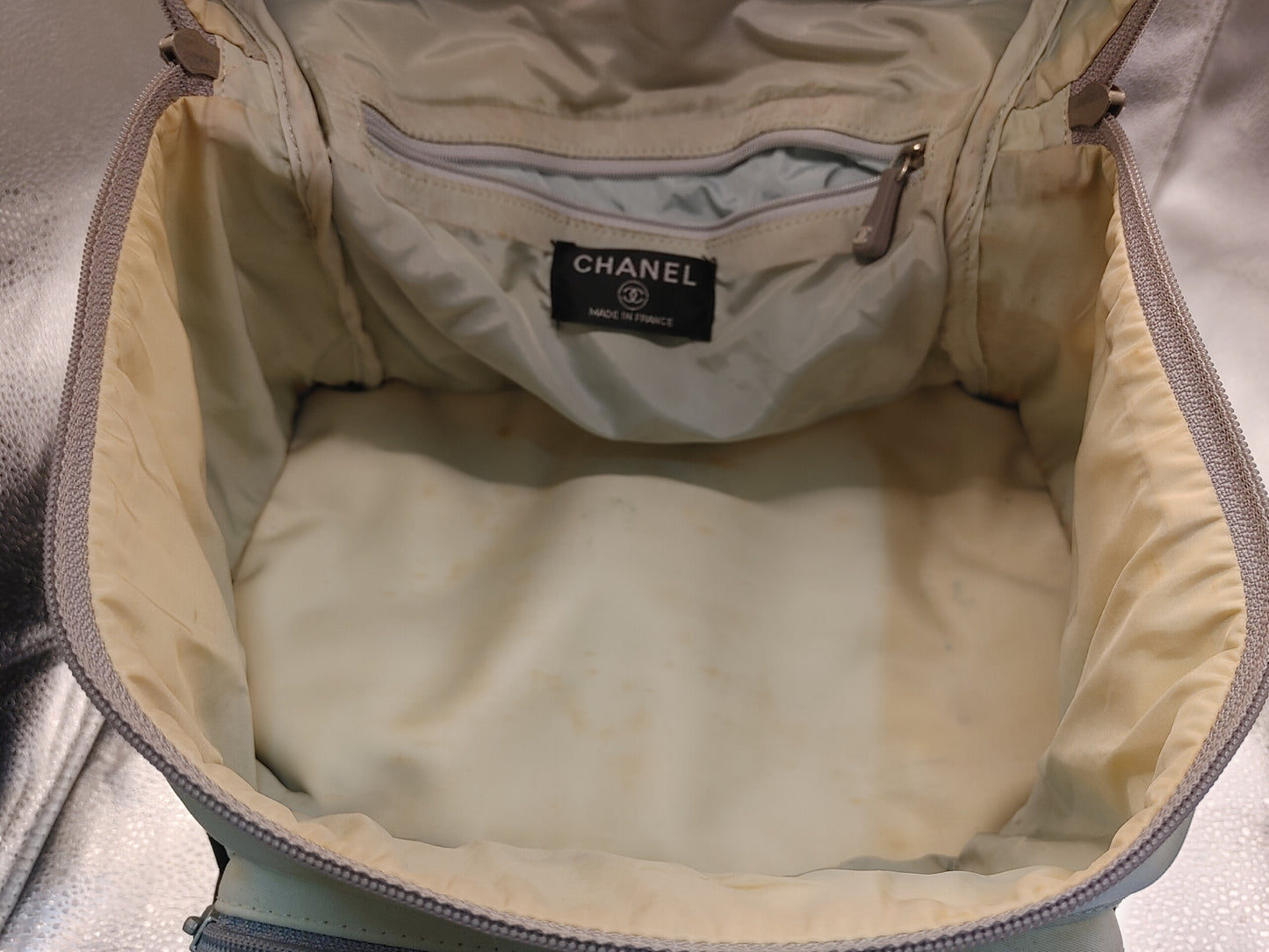 CHANEL Sport Line Backpack Nylon White Backpack