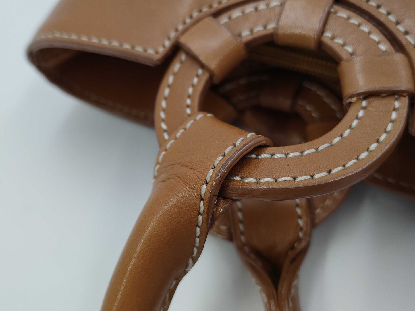 Kitamura Brown Leather Handbag