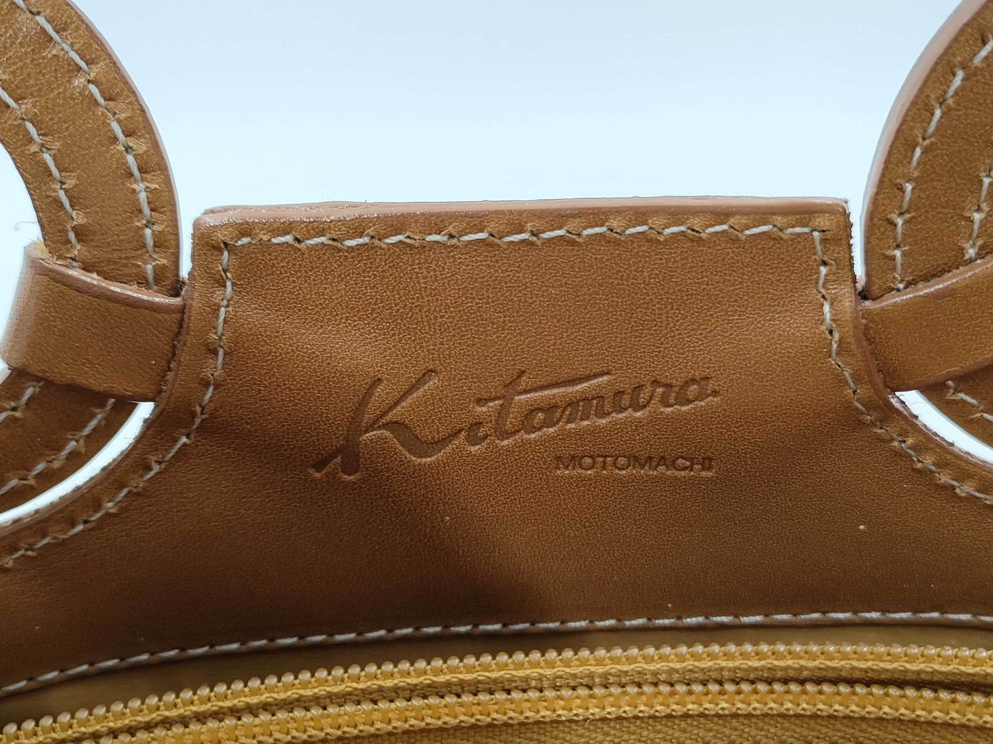 Kitamura Brown Leather Handbag