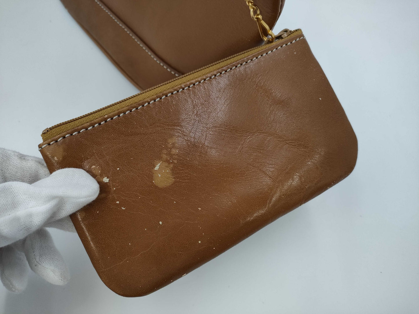 Kitamura Brown Leather Handbag