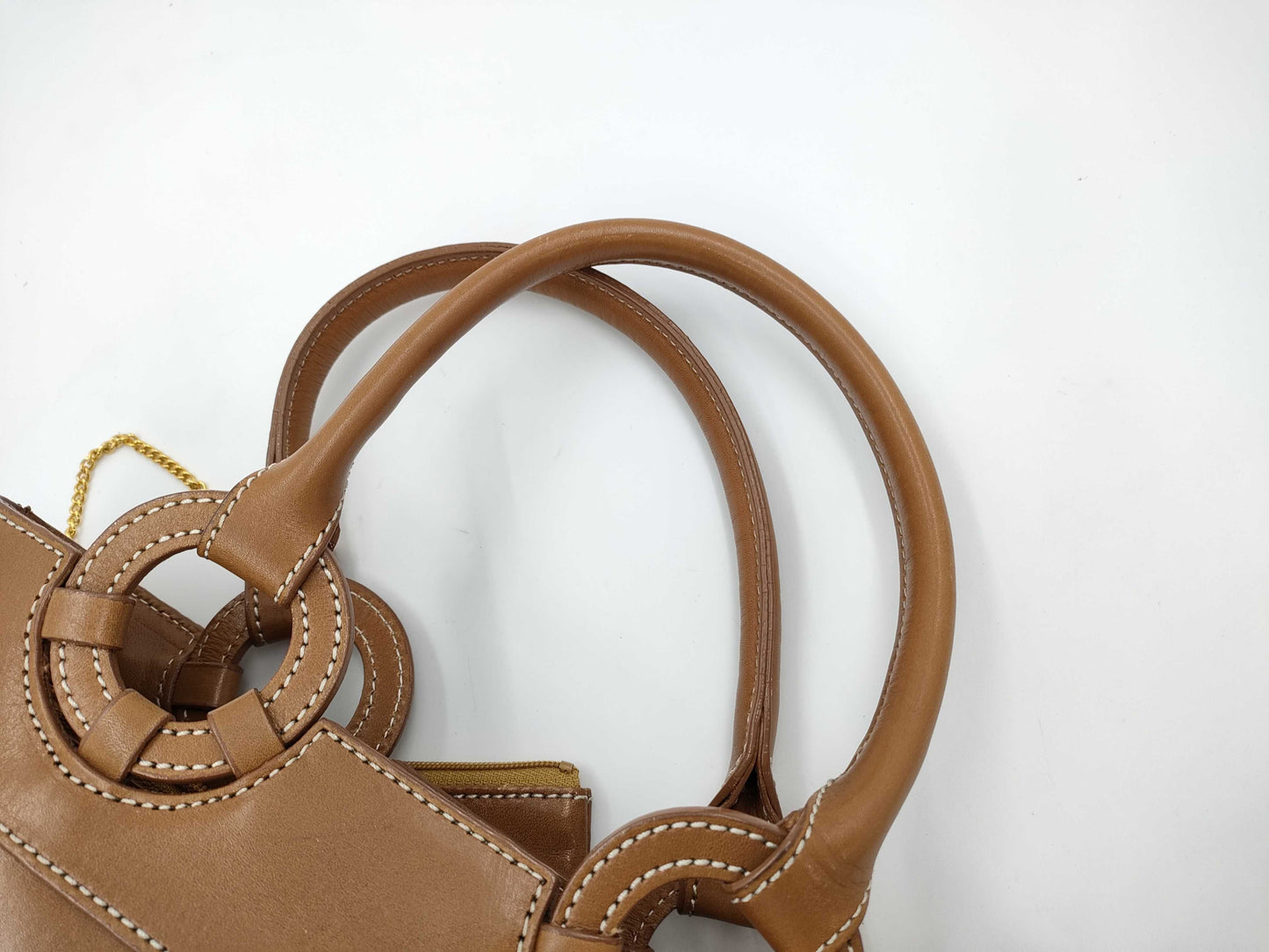Kitamura Brown Leather Handbag