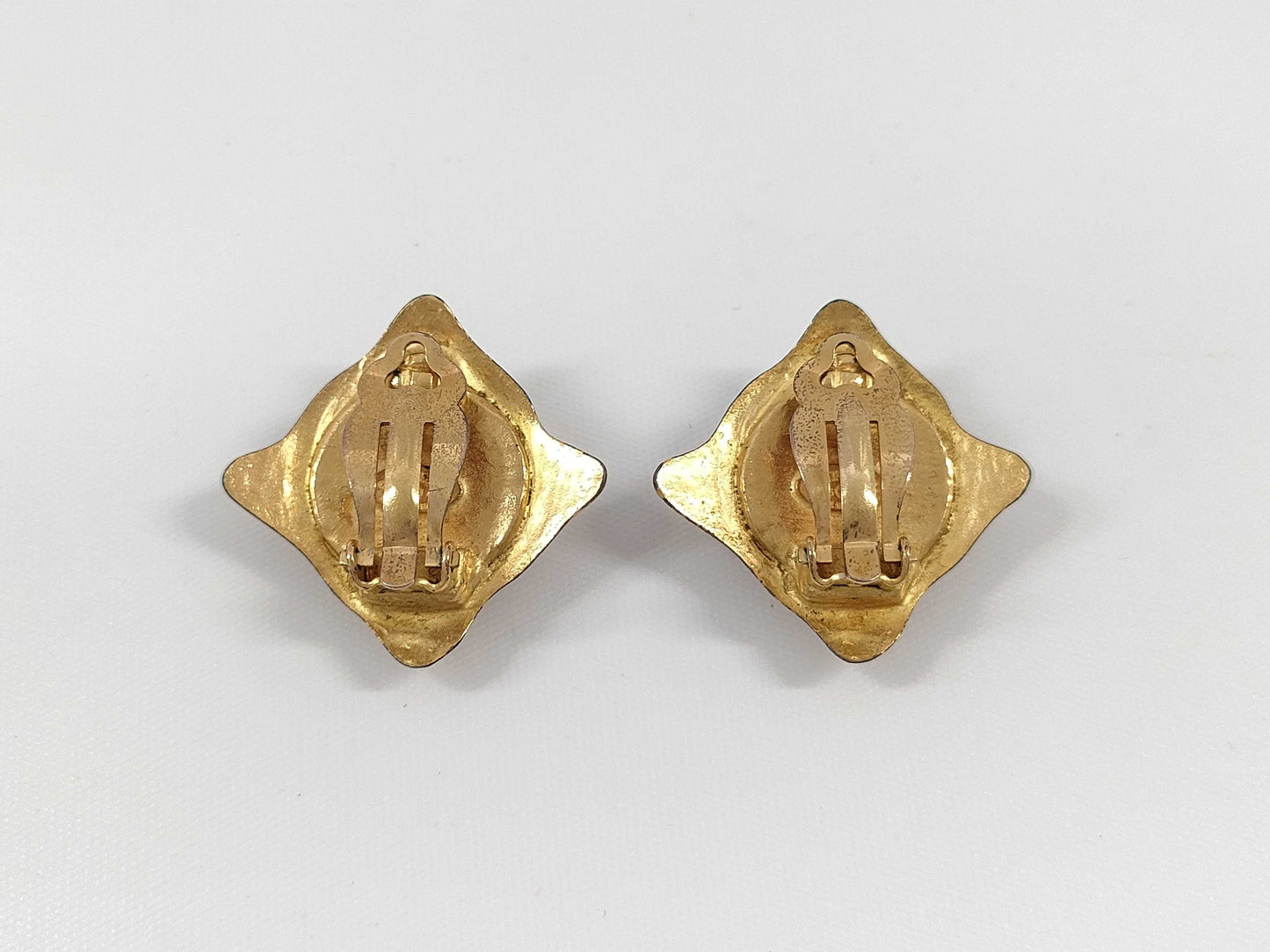 CHANEL Color Stone Coco Mark Earrings with Rice