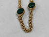 CHANEL Colored Stone Coco Mark Long Chain Necklace with Rice