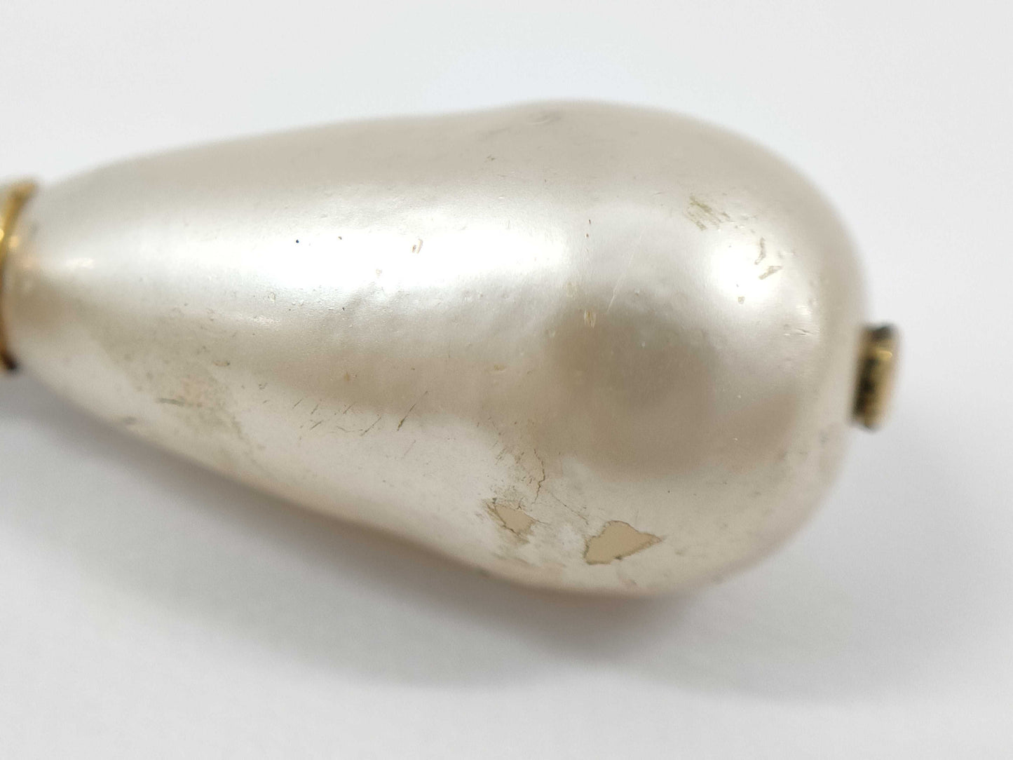 CHANEL Pearl Coco Mark Earrings with Rice