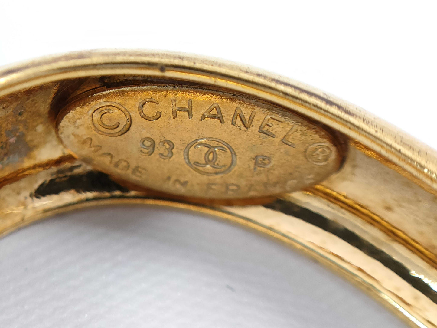 CHANEL Pearl Coco Mark Earrings with Rice