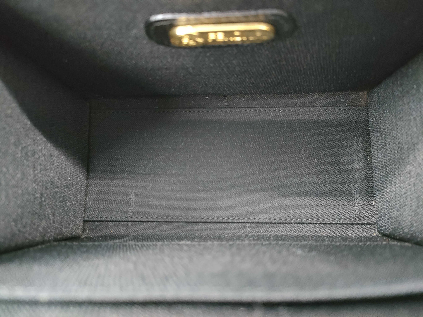 FENDI Velvet Box Handbag Black Handbag