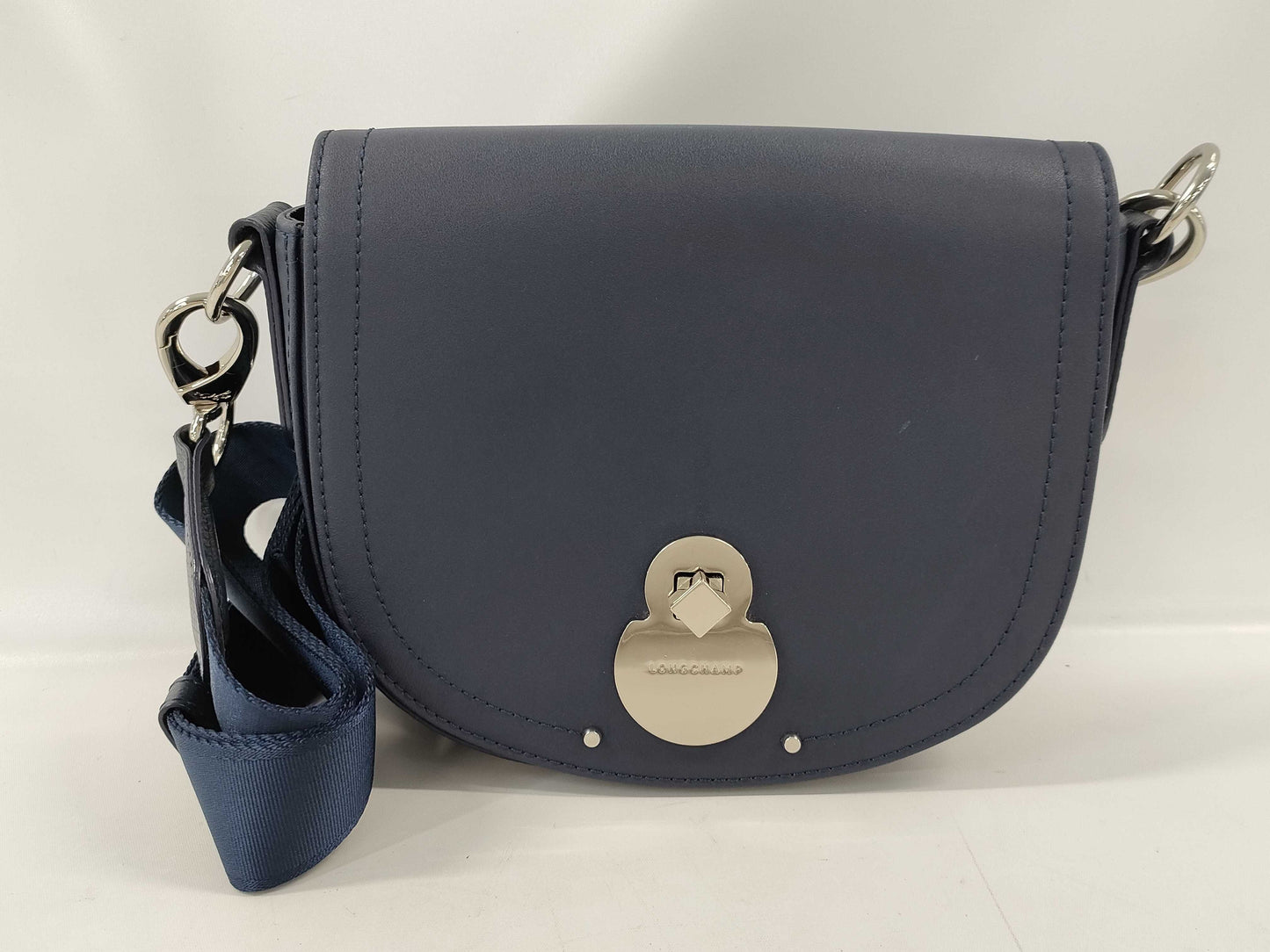LONG CHAMP Round Shoulder Navy Shoulder Bag
